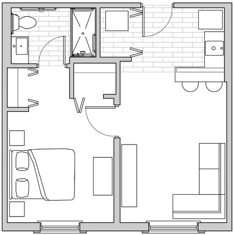 AL_Papaya Fig 1B_1BA 485 sq. ft_